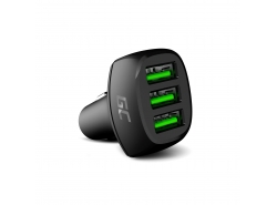 Green Cell Incarcator auto 54W GC PowerRide cu incarcare rapida Ultra Charge - 3x USB-A