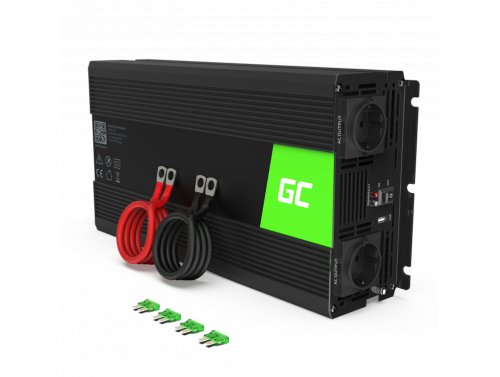Convertor de tensiune invertor Green Cell® 24V la 220V 3000W / 6000W undă sinusoidală pură